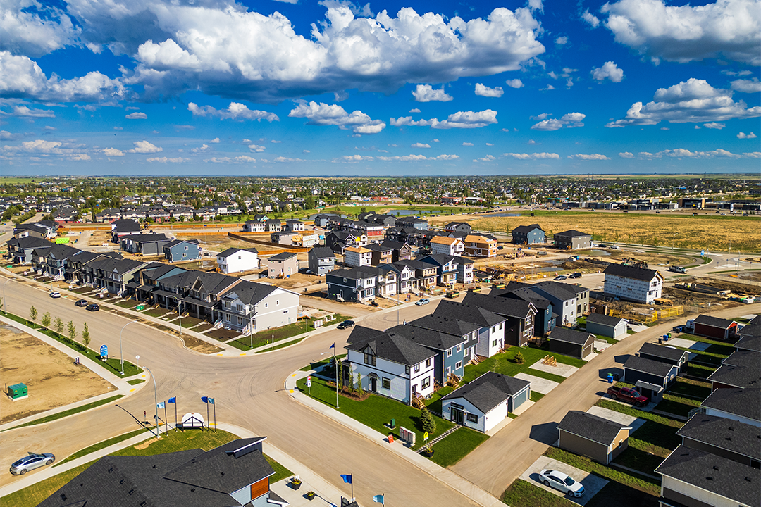 Bridgeport, Chestermere aerial view